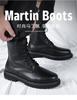 [Customized] New Martin boots men's Korean version high-top men's boots velvet British style leather medium-top boots 6028-T
