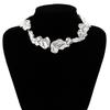 European-American Irregular Collar Metal Choker Necklace
