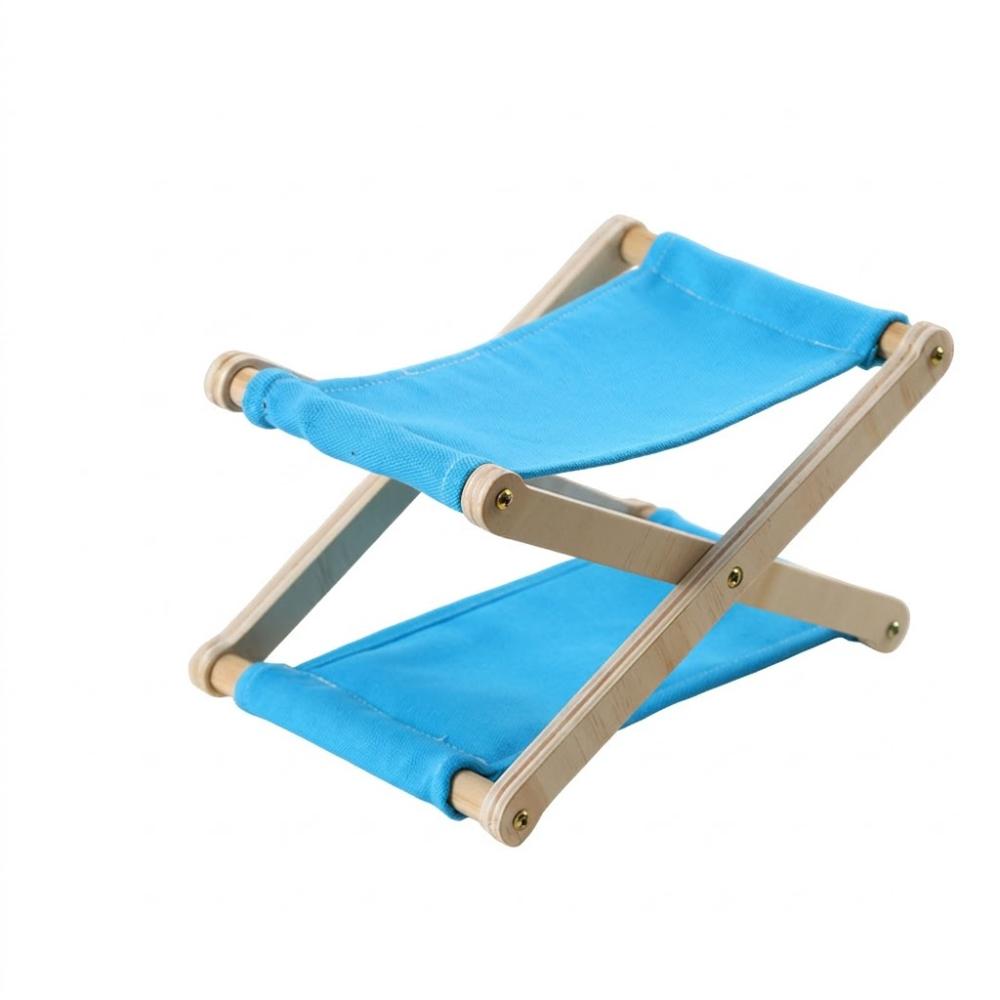 Adjustable Height Folding Wooden Beach Pillow Compact Canvas Lounge Headrest Household