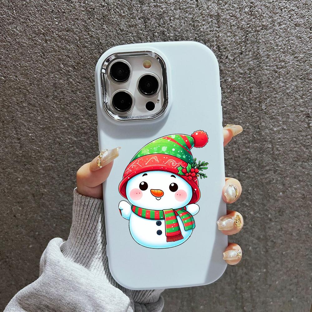 N98 С Новым годом, Рождеством, мягкие чехлы для телефонов iPhone 16 Pro Max Xiaomi 11 Lite Redmi 13C Note 11s, защитная рамка для камеры, задняя крышка