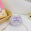 Decoration Cute Pearl Children Crossbody Bag With Chain Suitable Daily For