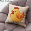 Милые наволочки для декоративных подушек с рисунком Farm Chicken для дома, наволочка для подушки, подходит для дивана, спальни, автомобиля