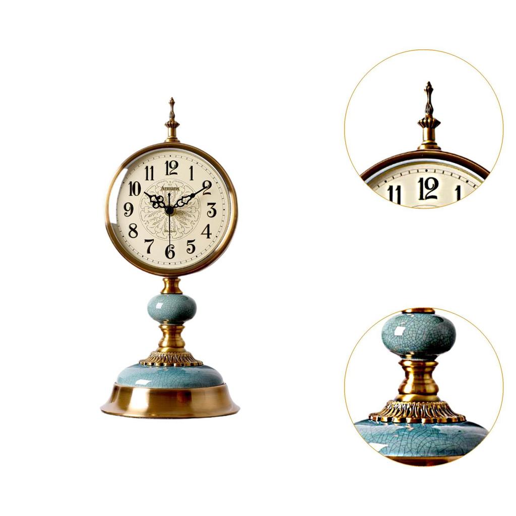Ретро настольные часы Декоративное искусство Ремесла Бесшумные практичные настольные часы Домашний декор для столовой Ресторана Общежития Кафе