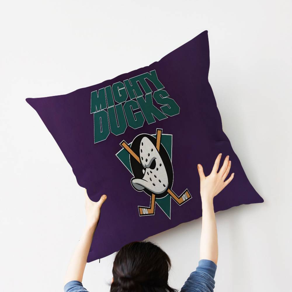 A-Anaheim D-Ducks Pillow Gift Home Office Decoration Bedroom Sofa Car Cushion Cover Case 45X45