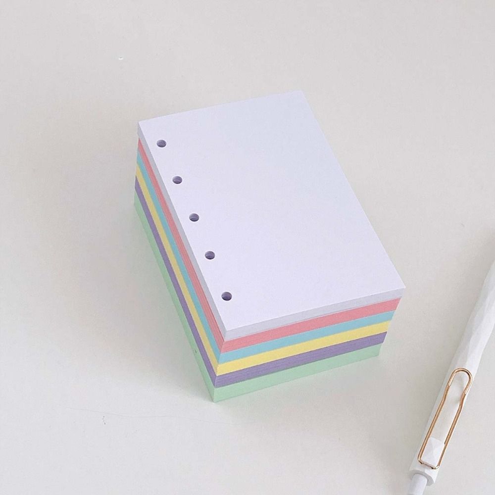 Candy Color Refill Spiral Binder Inner Pages 5-Ring Notebook Index Divider Page  Stationery