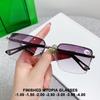 Gradient Gray Finished Myopia Glasses Half Frame Women Men New Fashion Myopic Spectacles Frames -1.0-1.5-2.0-2.5-3.0-3.5-4.0
