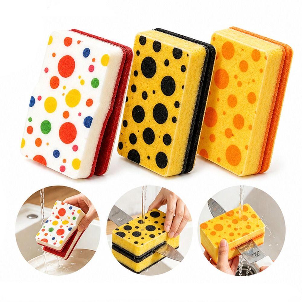 Thickened Sponge Sponge Scrubber Absorbent Kitchen Cleaning Sponge Kitchen Cleaning Tool