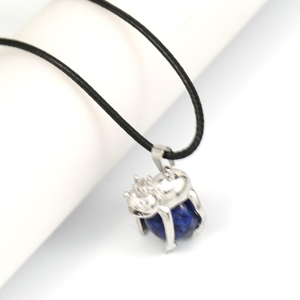 Женское ожерелье из натурального камня, агаты/розовый кварц, кулон с пятнистым оленем, кожаные цепочки, подвески для женщин, романтический подарок