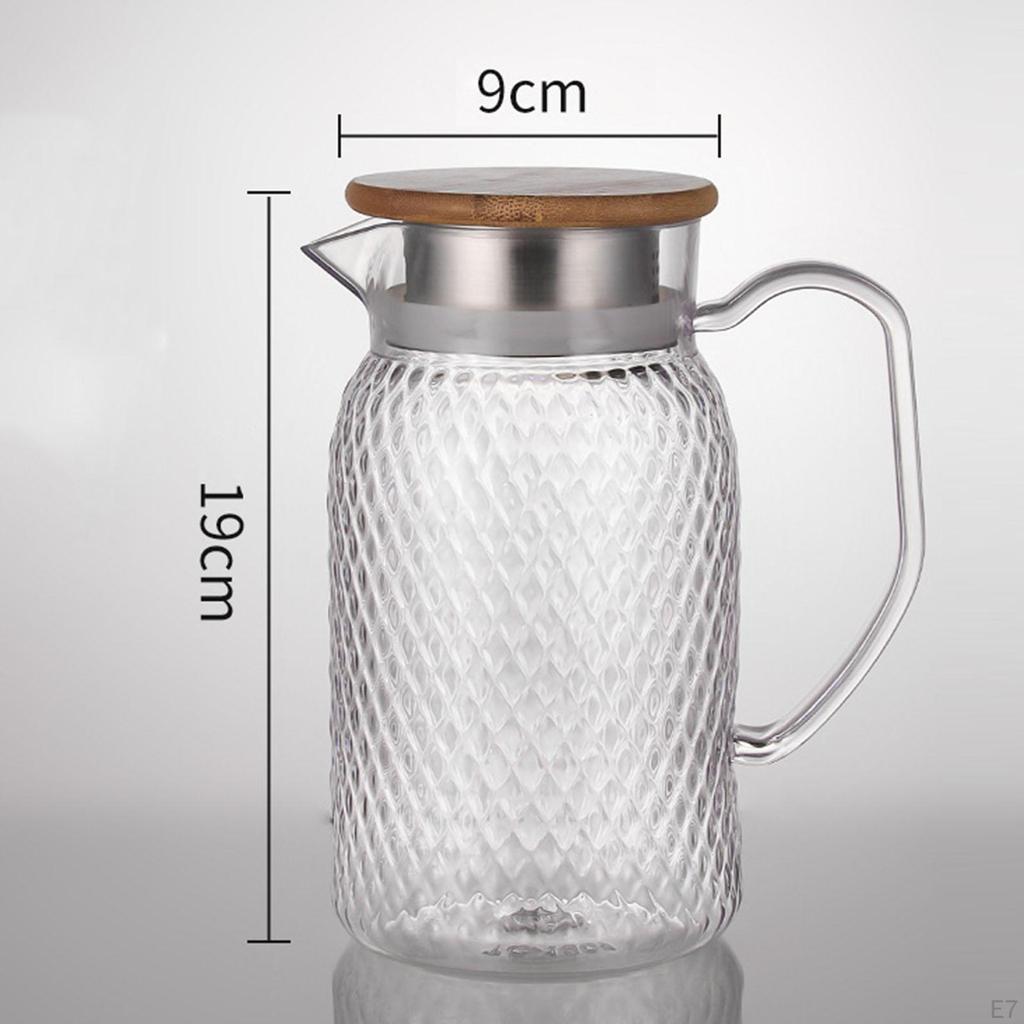 Кувшин для напитков, холодный графин с ручкой, прозрачное кафе для послеобеденного чая