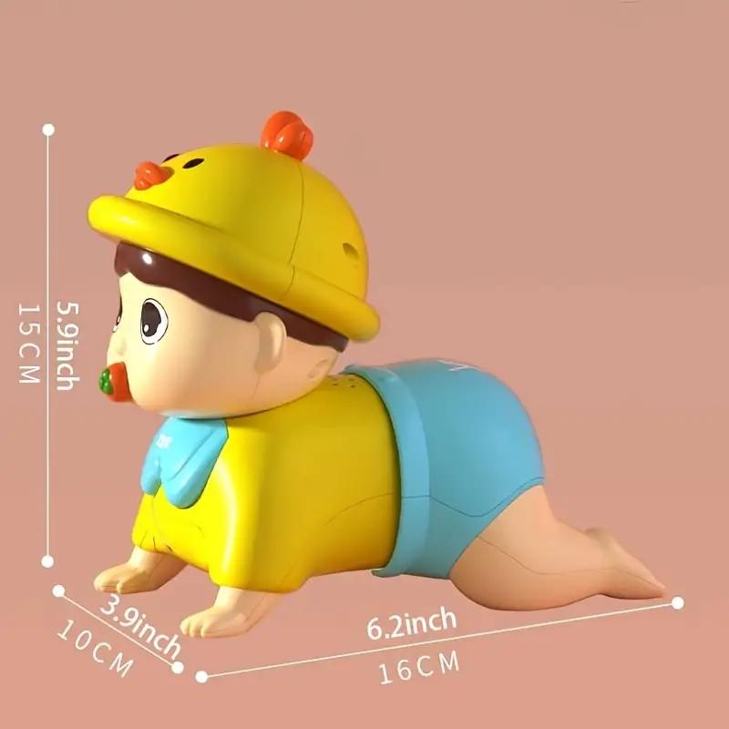 Baby Electric Crawling Doll Doll Can Sing, Walk, Writhe Buttocks, Electric Crawling Baby Learns To Crawl Educational Toys