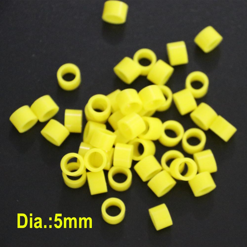Автоклавируемые стоматологические универсальные силиконовые кольца с цветовым кодом, разноцветные кольца для наконечников или инструментов (Диаметр 7 мм/5 мм)