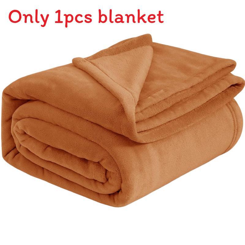 Плюшевое одеяло легкого дизайна для декора гостиной