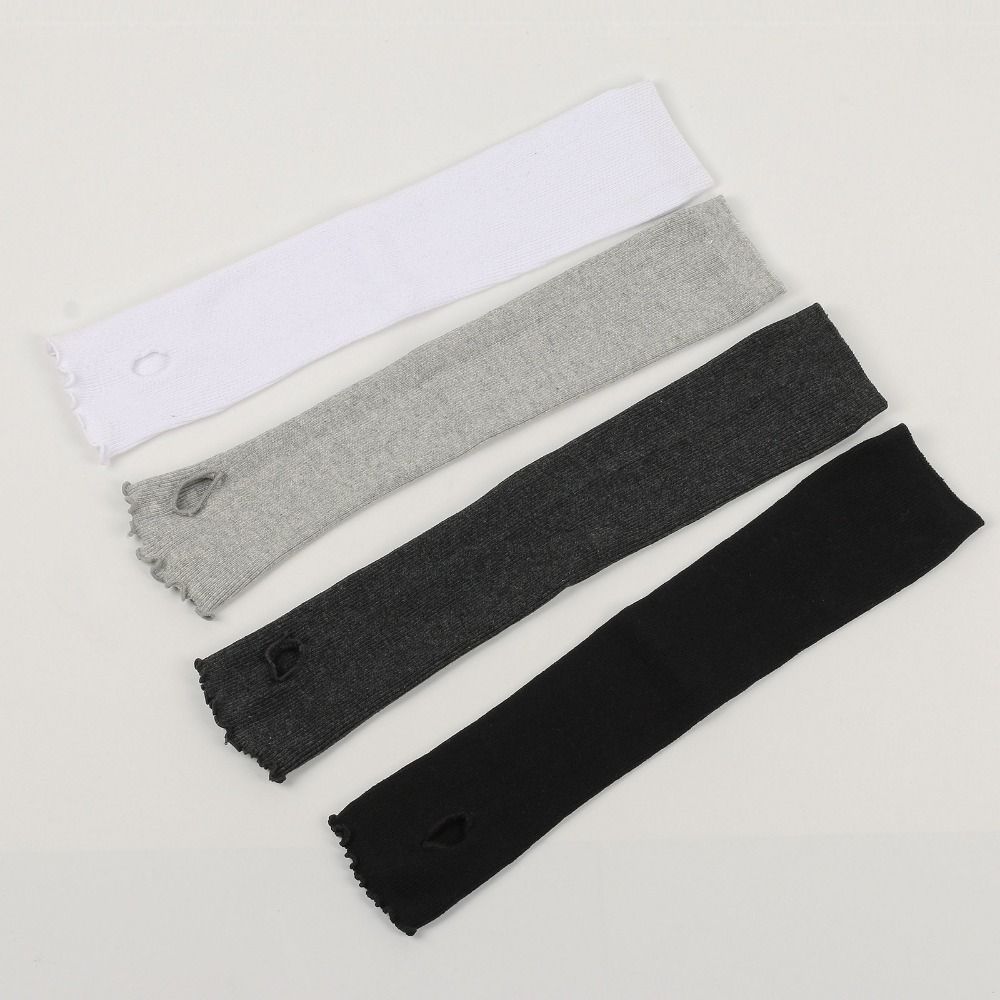 Stretchy Fingerless Gloves Long Design Arm Sleeve Y2K Punk Gloves Y2K Aesthetic
