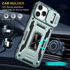 For iPhone 17 Pro Case Kickstand Slide Lens Lid PC+TPU Drop