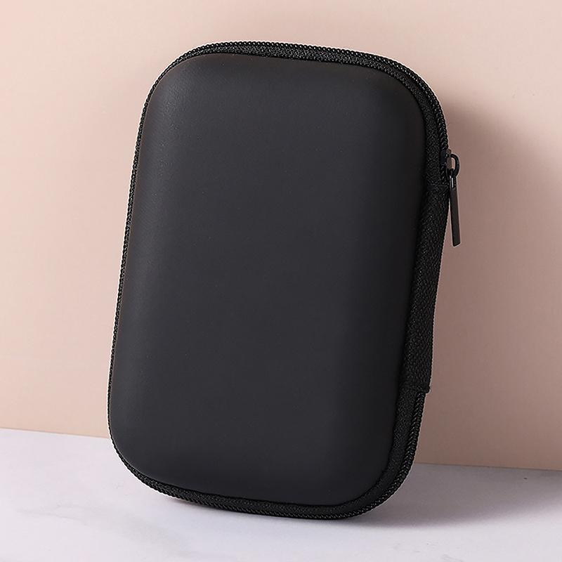 1 Piece Headphone Storage Box Silicone Earphone Data Cable U Disk Organizer Cute Coins Purse Case Bag Home Travel Business Trip