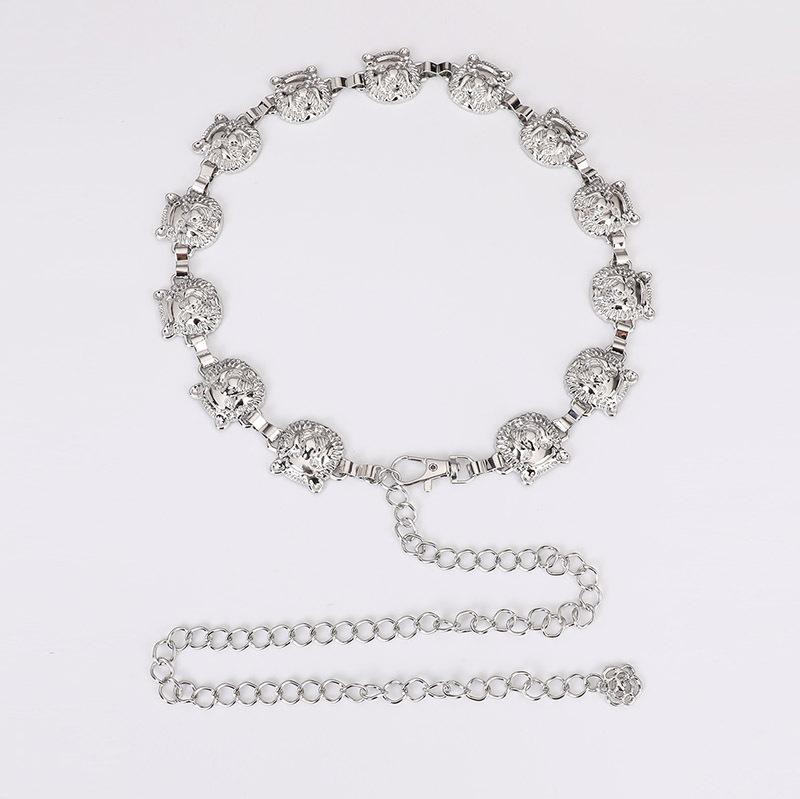 Retro Women's Waist Chain Animal Western Style Versatile Fashion Women's Waist Chain Metal Belt Women's Waist Chain