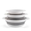 3/4PCS Foldable Collapsible Colander Set Drain Basket with Self-Draining Base Vegetables Fruit Washing Basket Kitchen Drainer6