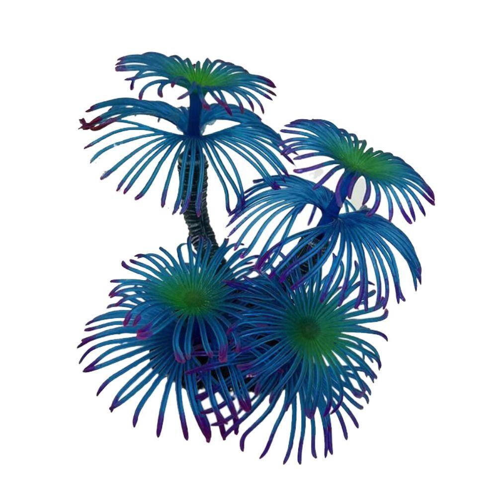 Имитация поддельных подводных кораллов Мягкая имитация силиконовых кораллов Аквариум с водой Трава Пейзаж