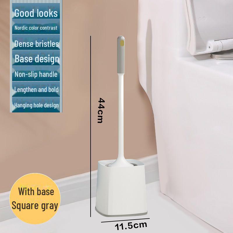 Настенный набор для туалетной щетки с подставкой — конструкция без мертвых углов для эффективной уборки ванной комнаты