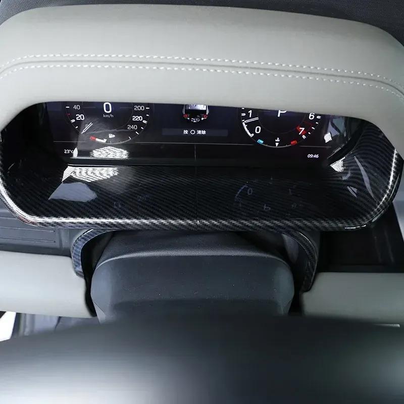 For Land Rover Defender 90 110 130 -2025 ABS Carbon Fiber Car Dashboard Decoration Cover Interior Car Accessories