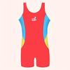 Girls' Sun Protection One-Piece Swimsuit: Quick-Dry, Professional Training Suit for Kids