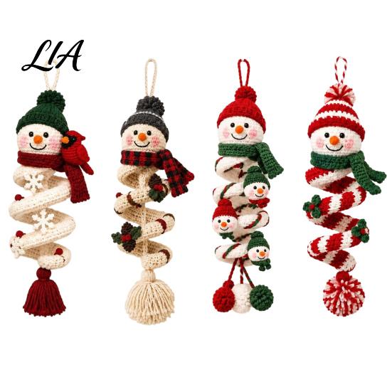 Christmas Stocking Stuffers for Crafters Crochet Spiral Ornament DIY Kit Adults, Beginners, Craft Set Cozy Wool Crafting Materials with Yarn,