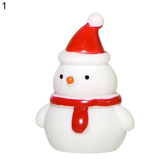 Рождественский орнамент, стильный креативный широкий набор рождественских игрушек из смолы, микропейзаж, Рождественский снеговик, миниатюрная игрушка, Рождественская фигурка