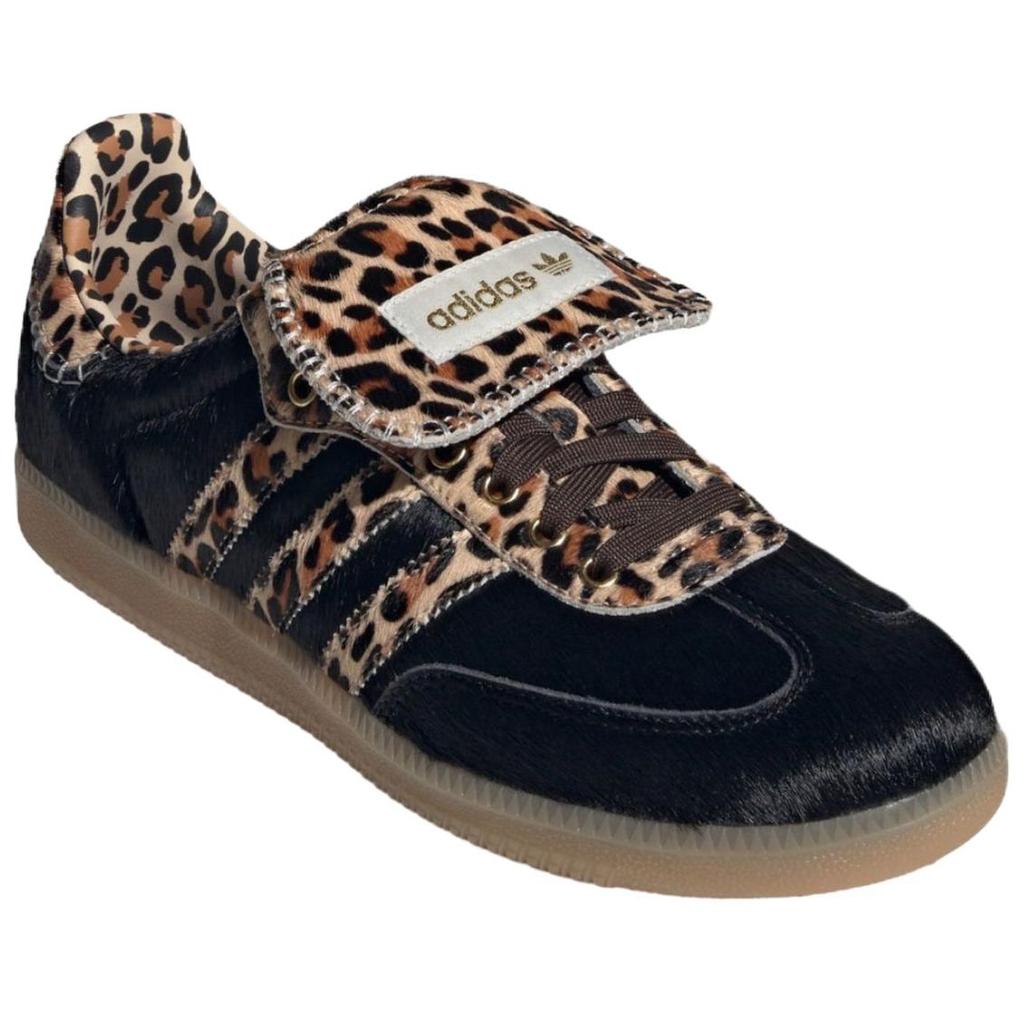 Adidas Samba LT Leopard Print Unisex Sneakers Black Core-Black Mesa KJ6590