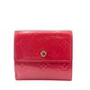 M91248 Кошелек-крючок Monogram Vernis Vernis Portonet Bie Cartes CrÃ©dit Тройной кошелек розовый Vernis Женский Б/у