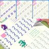 Handwriting Practice Book for Kids Magic Grooved Writing Copybook Reusable Writing Practice Workbook Kindergarten Pre-School Essentials for