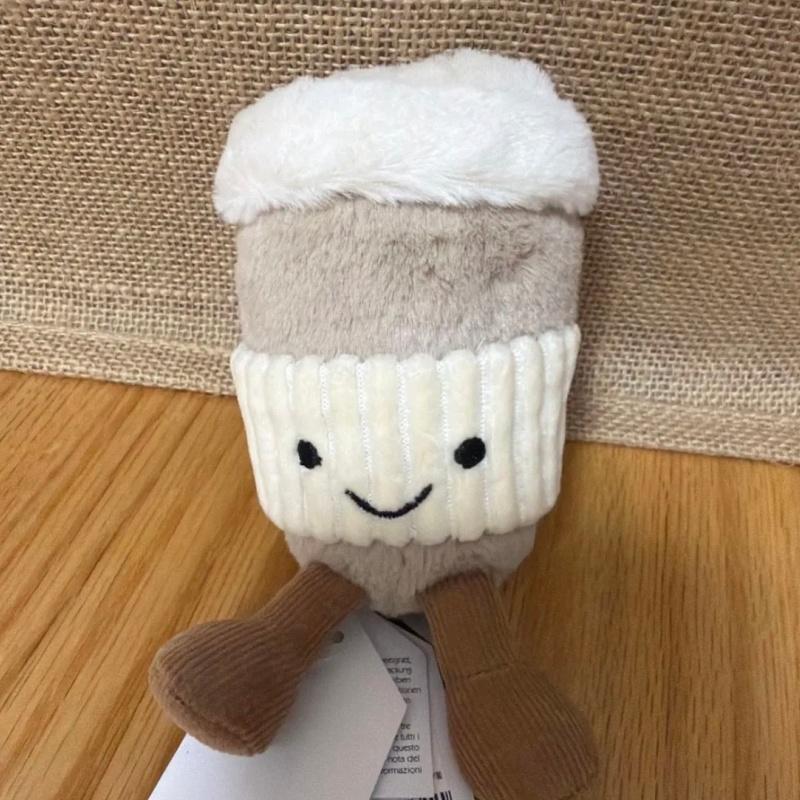 Забавная чайная чашка для кофе Креативная милая плюшевая игрушка Успокаивающий подарок на день рождения Кукла Подарочная кукла Семейный фестиваль Украшение Брелок для совместного использования