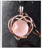 Women's Rose Quartz Clavicle Necklace - Japanese & Korean Fashion Pendant, Valentine's Day Gift