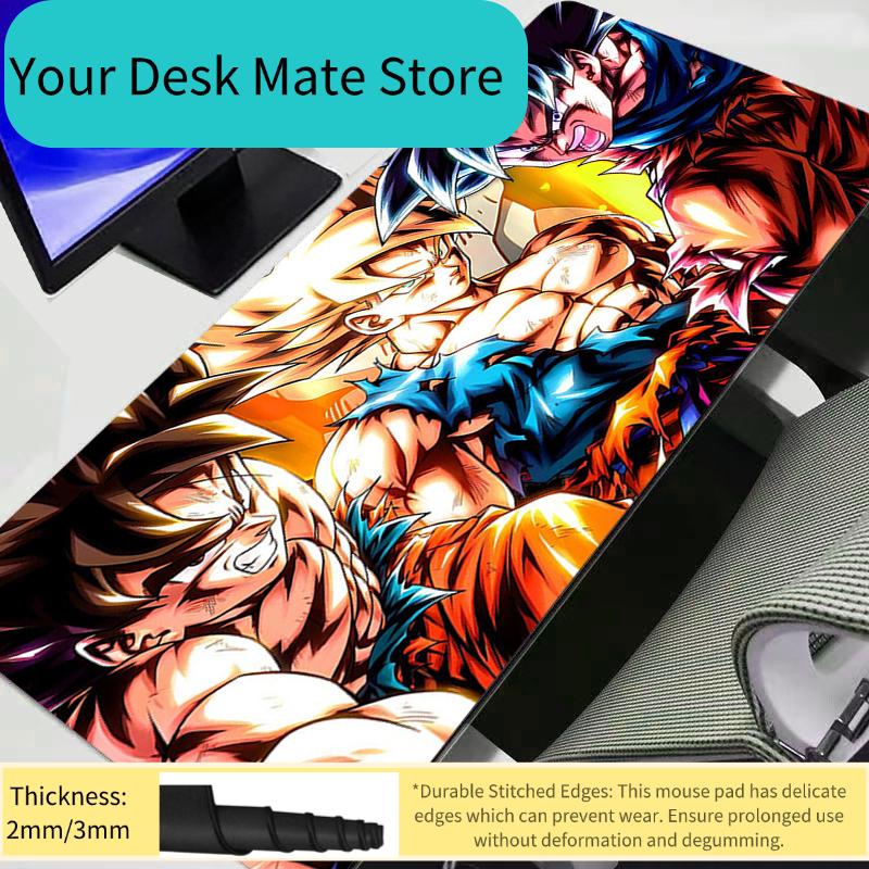 Mouse Pad Dragon Ball Z DBZ XL Lockedge Large Gaming Accessories Computer Gamer Keyboard Mat Desk Mousepad For Csgo