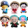 Горячие японские аниме One Piece Плюшевые игрушки Мультяшная фигурка Луффи Чоппер Эйс Ророноа Зоро Милая мягкая кукла Детские рождественские подарки!