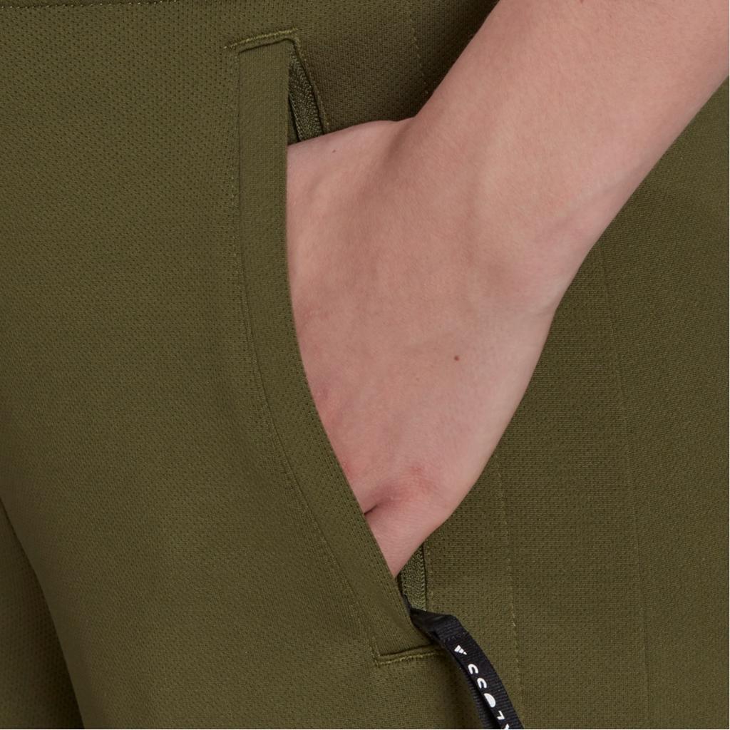 Adidas X Karlie Kloss Collaboration Solid Color Side Button Flared Sports Pants Women Pants Green GV3533