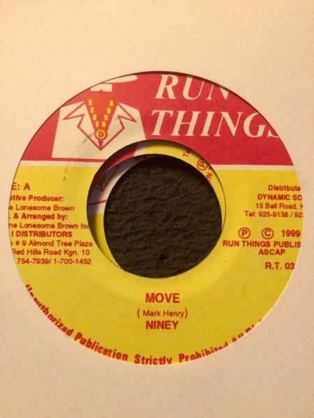7inch Record NINEY SPENG - Move RT033 Run Things 1999 Jamaica Reggae, Ska & Dub Used