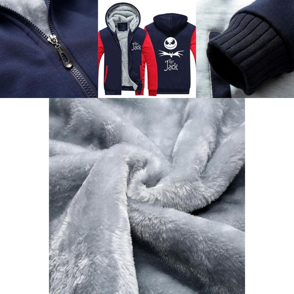 Премиальное качество Кошмар перед Рождеством Салли Джек Утепленное худи Толстовка Пальто для максимального комфорта