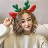 Female Cloth Make Up Antler Headband Korean Style Head Hoop Hair Accessories Women Hair Band