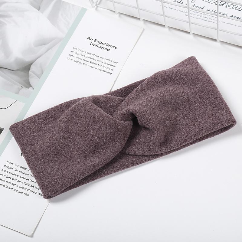 Korean-style fashionable and sweet knotted headbands, comfortable and elegant hair accessories for women, 2-piece set for face washing and hair tying
