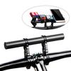 Mountain Bicycle Lamp Mount Aluminum Alloy Bike Handlebar Extender Fiber Double Tube Bracket