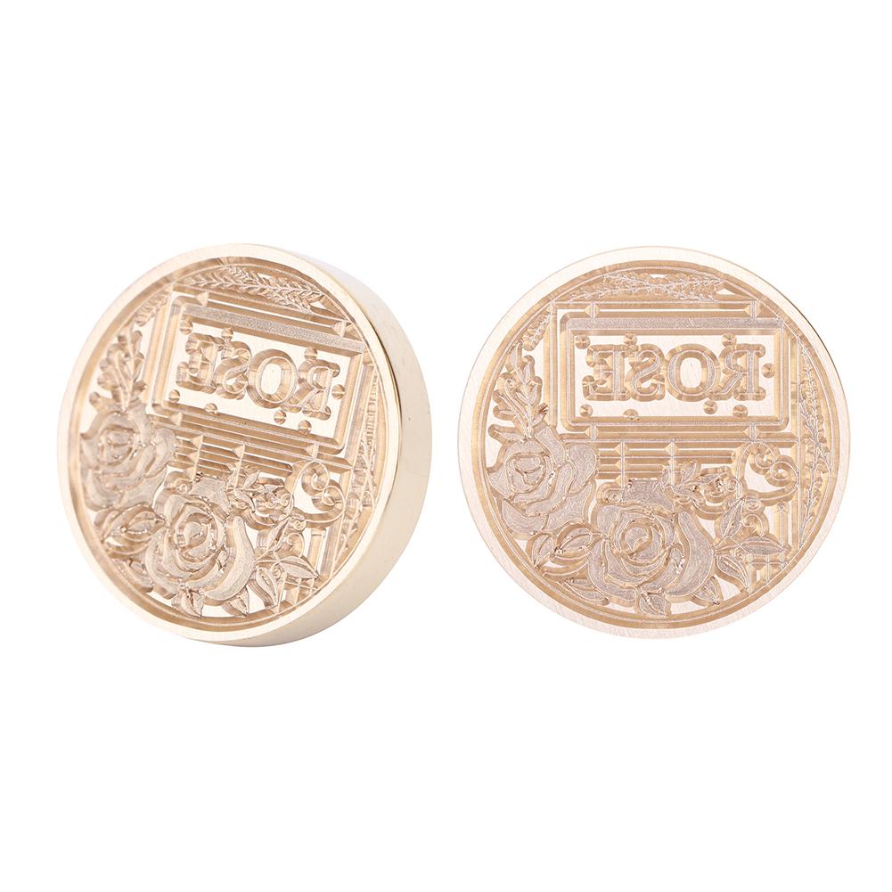 Ретро-антикварная круглая рамочка для уплотнения воска, огненная краска для свадебных приглашений, подарочной упаковки, скрапбукинга, открытки своими руками