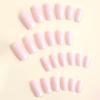 Светло-розовые длинные типсы для маникюра - Набор из 24 штук