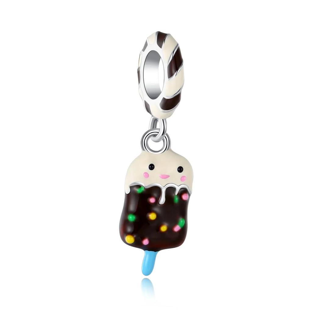 Ice Cream Charms Copper Cartoon Cute Cake Fruit Candy Pendant Beads Necklace Diy Bracelet Present Jewellery Gift