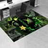 1 шт. Xbox, Игровой, Неоновый Офисный Ковер Мягкий Полиэстер Коврик для Прихожей Моющийся Нескользящий Машинная Стирка