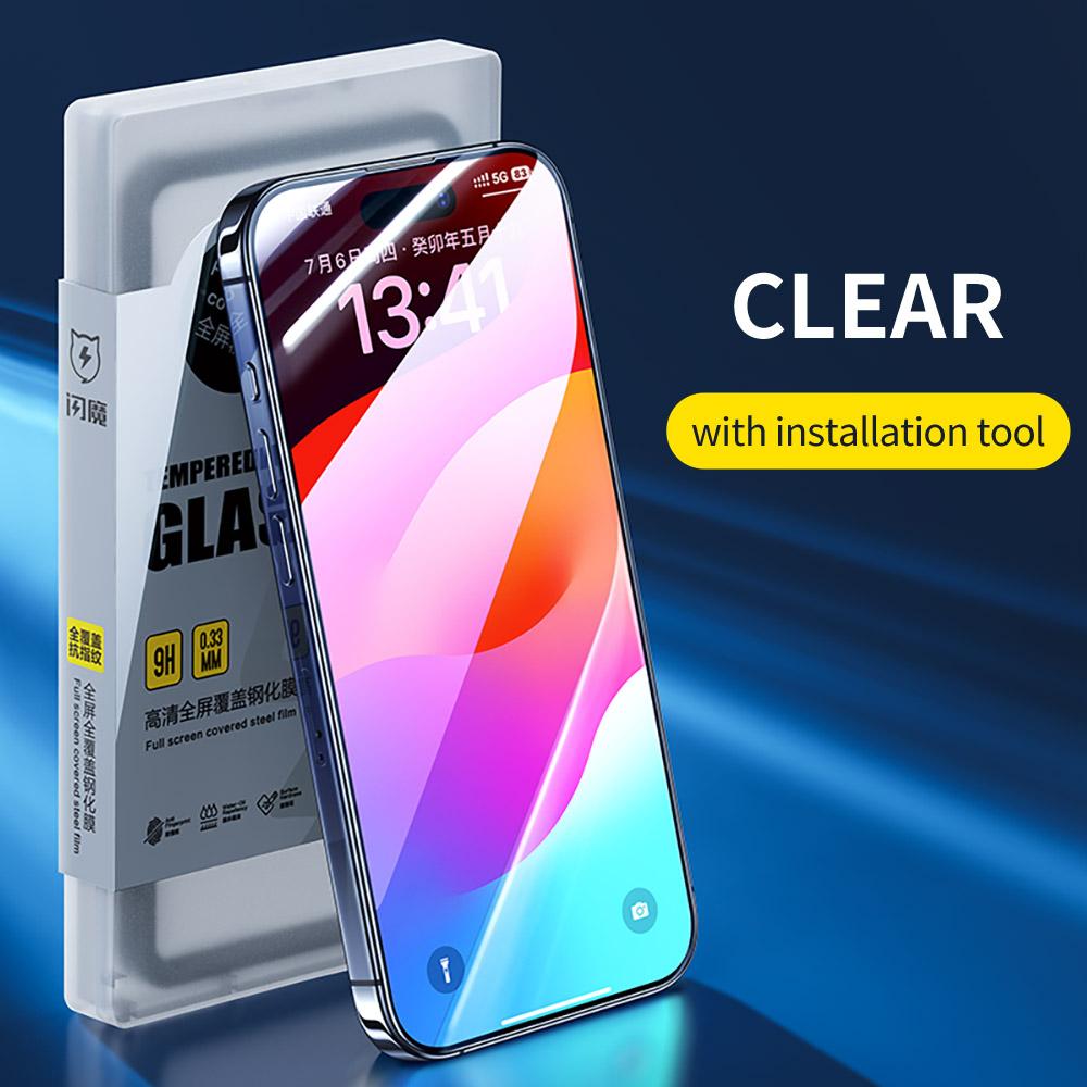 SmartDevil Full Cover Tempered Glass for iPhone 18 Pro Max 17ProMax 16Pro Screen Protector for iPhone 18Pro HD Anti-blue Light 1