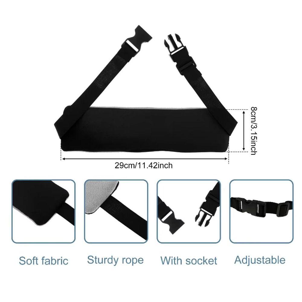 Adjustable Buckles Head Support Strap Portable Neck Support Band Airplane Travel Pillow Cervical