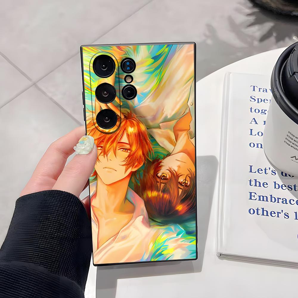 Чехол для телефона с аниме Сасаки и Мияно для Samsung S26 Ultra S25 Edge Ultra S23 S22 S21 S20 Ultra Plus S24 Fe Стеклянная крышка