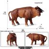 Cognitive Animal Model Toy: Dairy Cow, Buffalo, Yellow Cattle, Rhinoceros, Simmental Bull