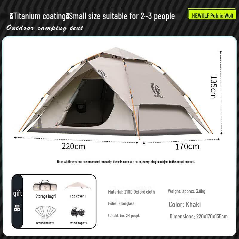 Automatic Pop-Up Double-Layer Outdoor Tent