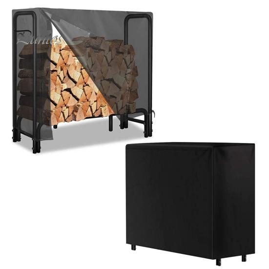 Чехол для дровяной стойки, водостойкий, с защитой от ультрафиолета, ветрозащитный, с защелкивающейся системой, универсальный размер, простая установка, защитный чехол для держателя дров на открытом воздухе